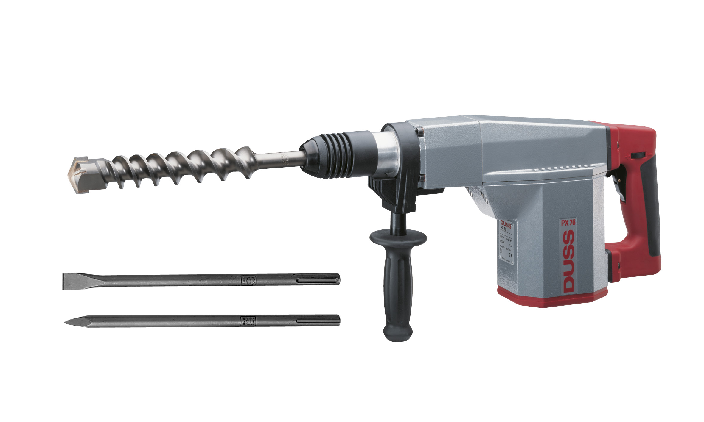 DUSS Bohrhammer PX76 SET inkl. 1x Spitzmeißel & 1x Flachmeißel DUSS Bohrhammer PX76 SET inkl. 1x Spitzmeißel & 1x Flachmeißel