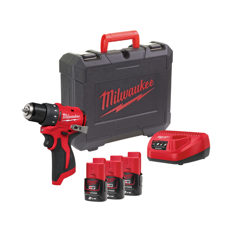 Milwaukee M12 BLDDRC-203C Akku-Bohrschrauber 