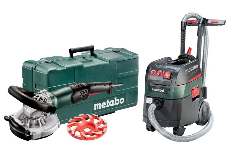 Renovierungsschleifer RSEV 19-125 RT + Allessauger ASR 35 L ACP Set (691000000); Kunststoffkoffer