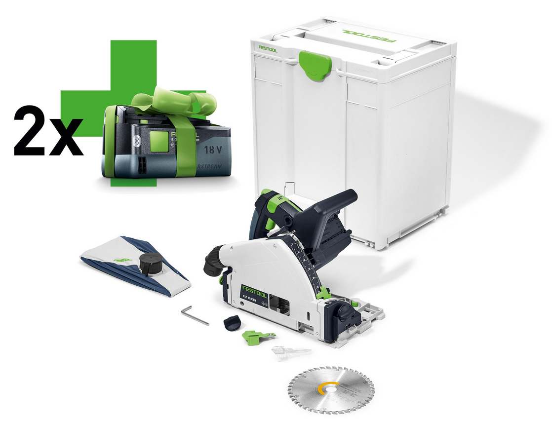 4d54d56d40d654d56d0465d40 Festool Akku-Tauchsäge TSC55 KEB-Basic Aktion + 2x Akku´s 5,0Ah