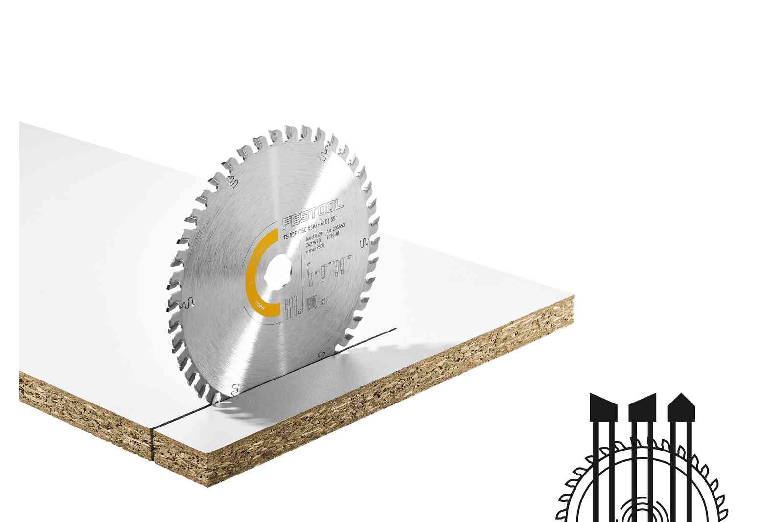 Festool Kreissägeblatt WOOD FINE CUT HW 168x1,8x20 WD42 Festool Kreissägeblatt WOOD FINE CUT HW 168x1,8x20 WD42