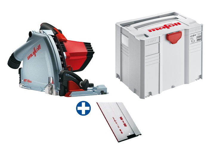 Mafell Tauchsäge MT55cc MidiMAX 230V im T-MAX mit Führungsschiene F160 (DEAL02) Mafell Tauchsäge MT55cc MidiMAX 230V im T-MAX mit Führungsschiene F160 (DEAL02)
