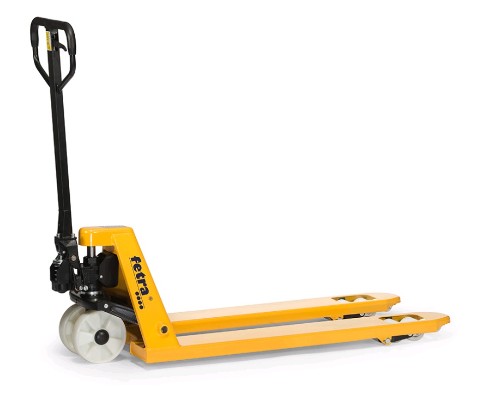 Fetra Gabelhubwagen mit 2500 kg Tragkraft und einer Nylon Bereifung 2115