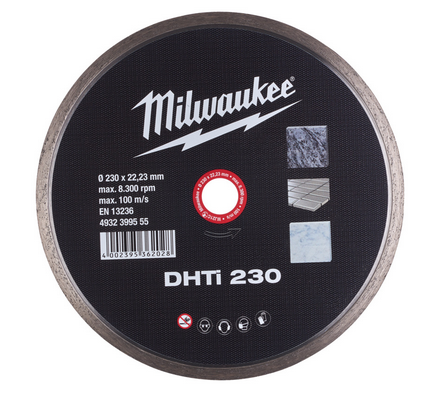 Milwaukee Diamanttrennscheibe DHTi 230 mm Keramik u. Naturstein, geschlossen Milwaukee Diamanttrennscheibe DHTi 230 mm Keramik u. Naturstein, geschlossen