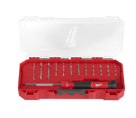 Milwaukee Feinschraubendreher 39 in 1 39-teiliges Set in PACKOUT kompatibler Kassette