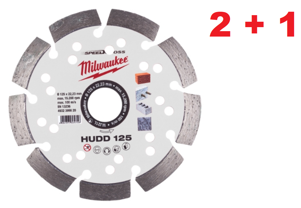 Milwaukee Speedcros Diamanttrennscheibe HUDD 125mm für harte Materialien Milwaukee Speedcros Diamanttrennscheibe HUDD 125mm für harte Materialien