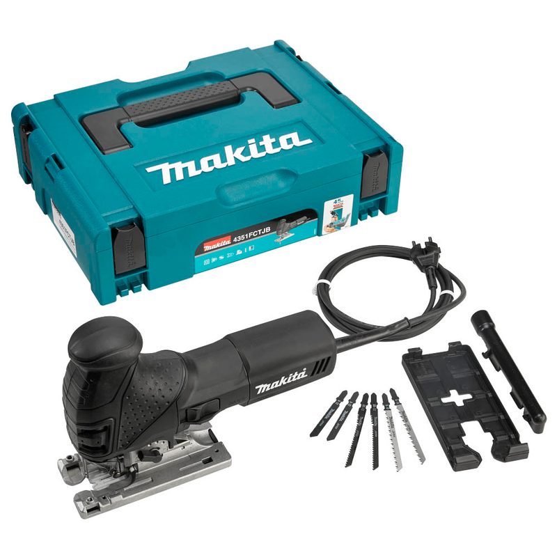 Makita Elektronik-Pendelhubstichsäge 4351FCTJB im Makpac 1; Edition black Makita Elektronik-Pendelhubstichsäge 4351FCTJB im Makpac 1; Edition black