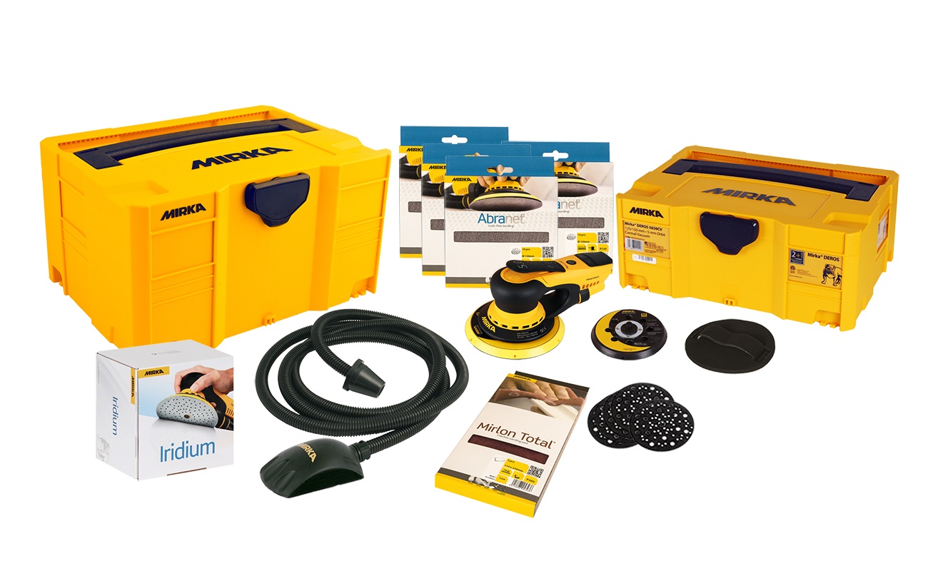 Mirka DEROS System S-Set inklusive Solution Case Mirka DEROS System S-Set inklusive Solution Case