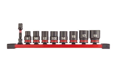 Milwaukee SHOCKWAVE Schlagnuss 3/8" kurz 9-teiliges Set Milwaukee SHOCKWAVE Schlagnuss 3/8" kurz 9-teiliges Set