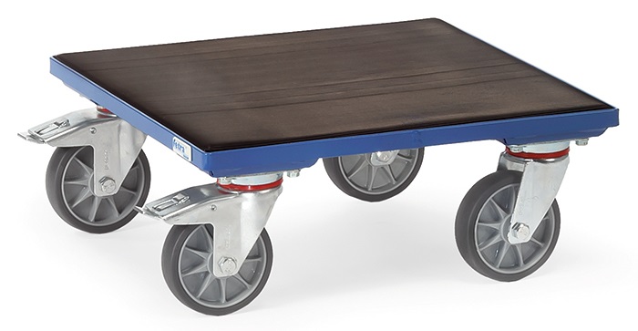Fetra Kistenroller mit einer Holz-Plattform mit Riefengummi und einer Ladefläche von 700 x 700mm 217