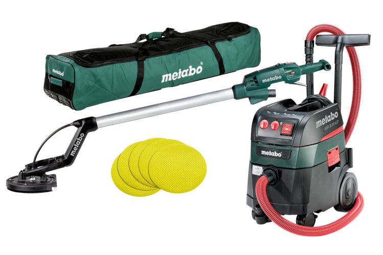Langhalsschleifer LSV 5-225 + Allessauger ASR 35 M ACP Set (690939000); mit 25 Haftschleifblättern 2