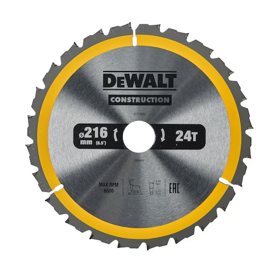 Dewalt Kreissaegeblatt Stat. 216/30mm 24WZ DT1952-QZ