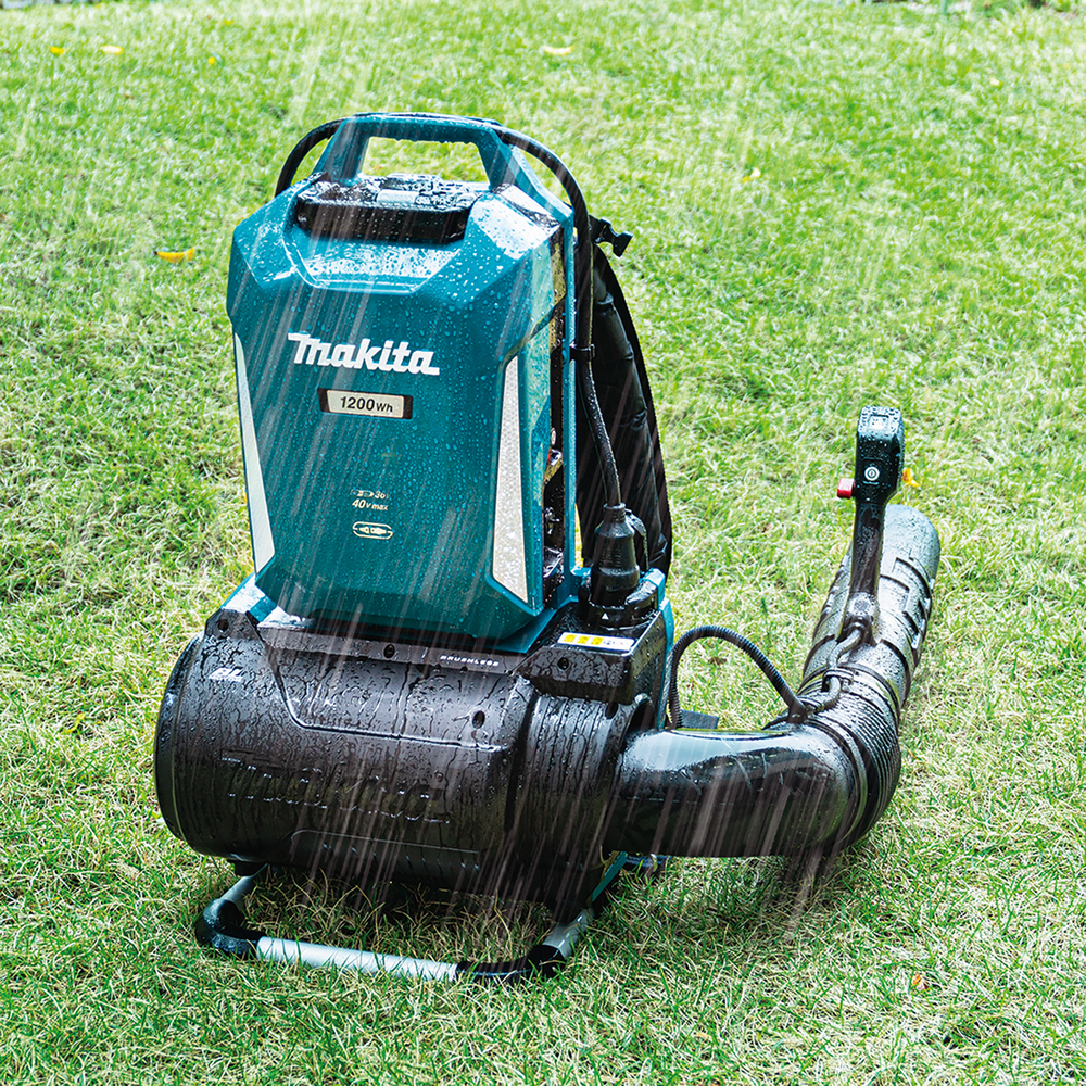 Makita Akku-Rucksackgebläse 36V PDC-Connector Leerlaufdrehzahl 0-22.000 min?¹, Luftgeschwindigke