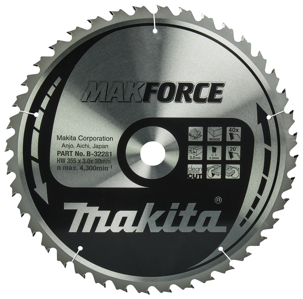 Makita MAKFORCE Sägeb. 355x30x40Z B-32281