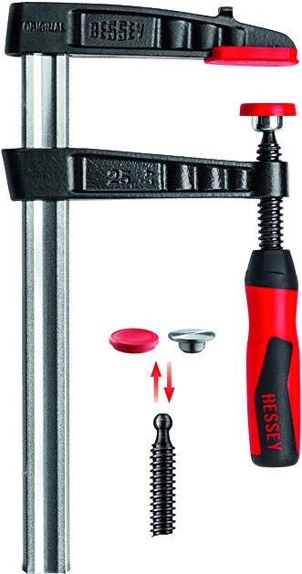 Bessey Temperguss-Schraubzwinge TG-2K 250/120TG25-2K Bessey Temperguss-Schraubzwinge TG-2K 250/120TG25-2K