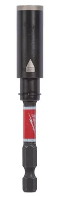 Milwaukee SHOCKWAVE Magnetbithalter 1/4" Hex 75 mm mit Einschraubtiefenbegrenzung