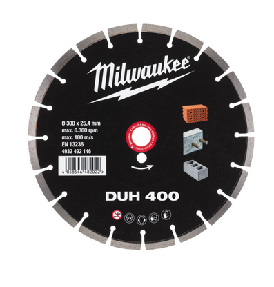 Milwaukee Diamanttrennscheibe DUH 300 mm für harte Materialien Milwaukee Diamanttrennscheibe DUH 300 mm für harte Materialien