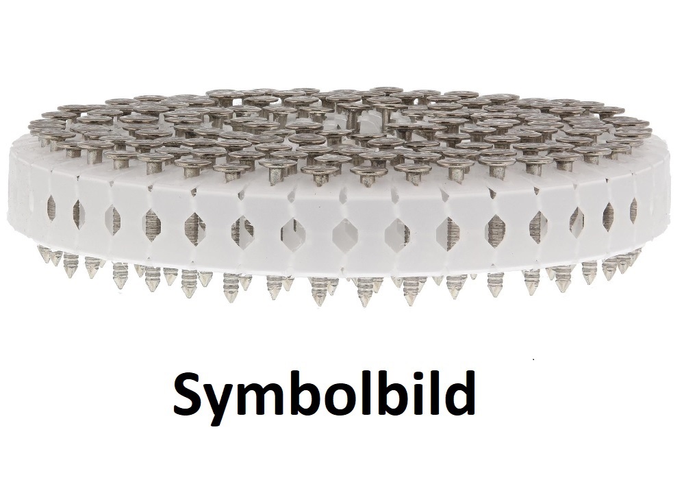 Coilnägel ø2,5x35mm 0° GN-Tape, Edelstahl A2 (gerillt) + Fuel Cell für Dachschindeln