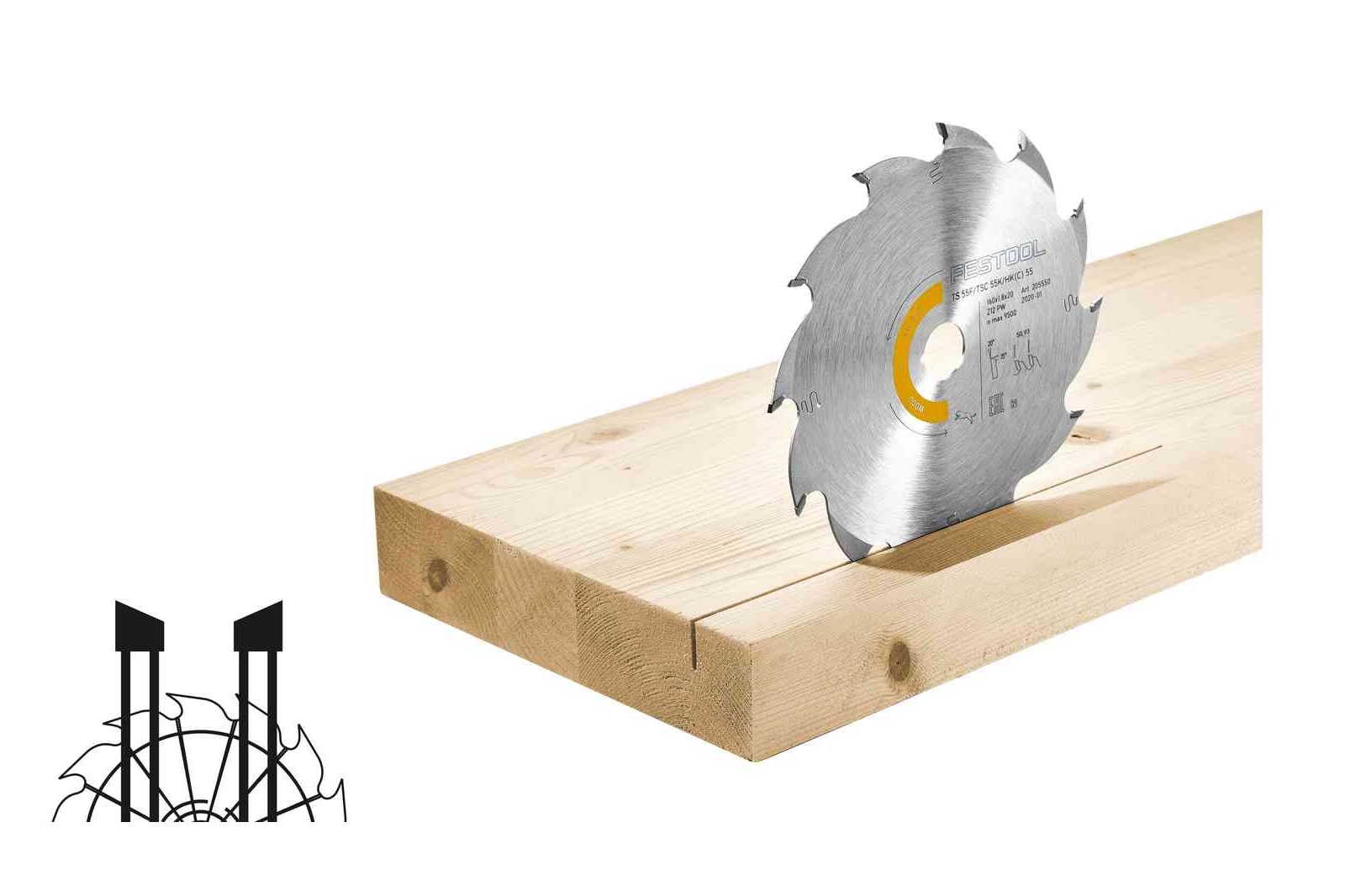 Festool Kreissägeblatt WOOD RIP CUT HW 168x1,8x20 PW16 Festool Kreissägeblatt WOOD RIP CUT HW 168x1,8x20 PW16