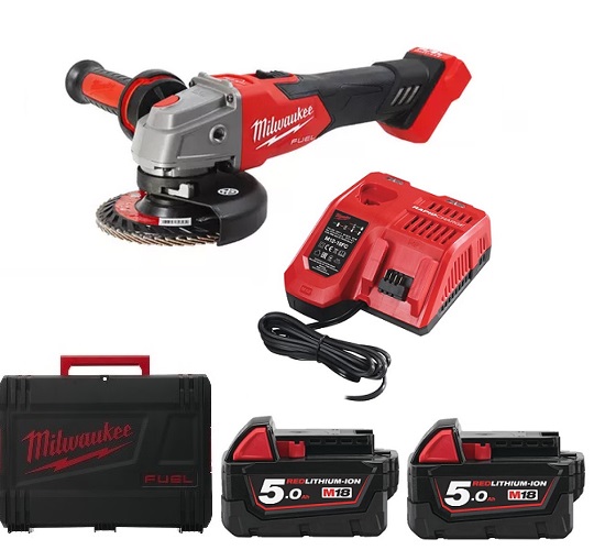 Milwaukee M18FSAG125XB-502X Akku Winkelschleifer Ø125 mm Milwaukee M18FSAG125XB-502X Akku Winkelschleifer Ø125 mm