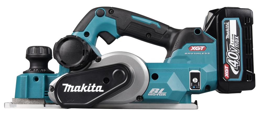 Makita Akku-Hobel 40V max. inkl. Schnellladegerät Leerlaufdrehzahl 15000 min-¹, Hobelbreite 82 mm,