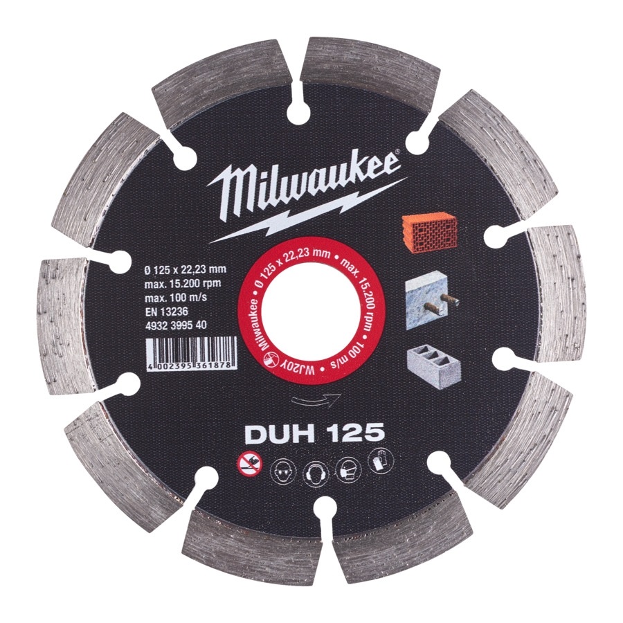 Milwaukee Diamanttrennscheibe DUH125 Ø125 mm Milwaukee Diamanttrennscheibe DUH125 Ø125 mm