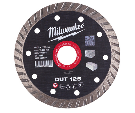 Milwaukee Diamanttrennscheibe DUT 125 mm Universal geschlossen Milwaukee Diamanttrennscheibe DUT 125 mm Universal geschlossen