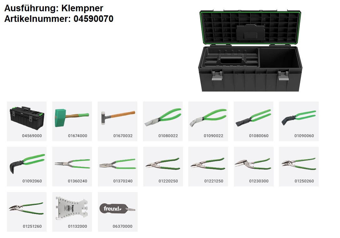 Freund Job-Starterset Klempner Freund Job-Starterset Klempner