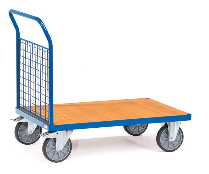 Fetra Stirnwandwagen mit Stirnwand aus Drahtgitter und einer Ladefläche von  1.000 x 600mm 1511
