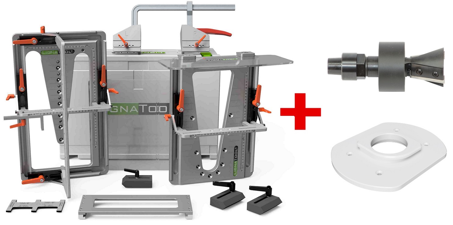 Lignatool LT120 Set Complet inkl. Konus-Wendeplattenfräser 15° Lignatool