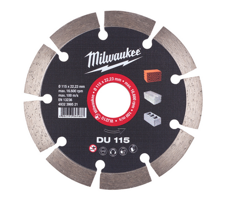 Milwaukee Diamanttrennscheibe DU 115 mm Universal