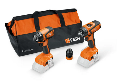 FEIN Vorteils-Combo Akku Akku-Schlagschrauber ASCD 18-200 W4 & Akku-Bohrschrauber ASCM 18 QSW