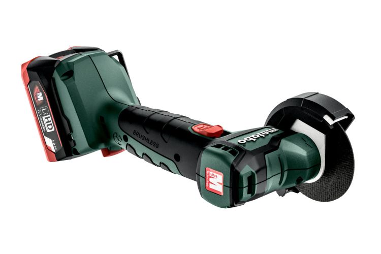 Akku-Winkelschleifer PowerMaxx CC 12 BL (600348800); metaBOX 145; 12V 2x4Ah LiHD + ASC 55
