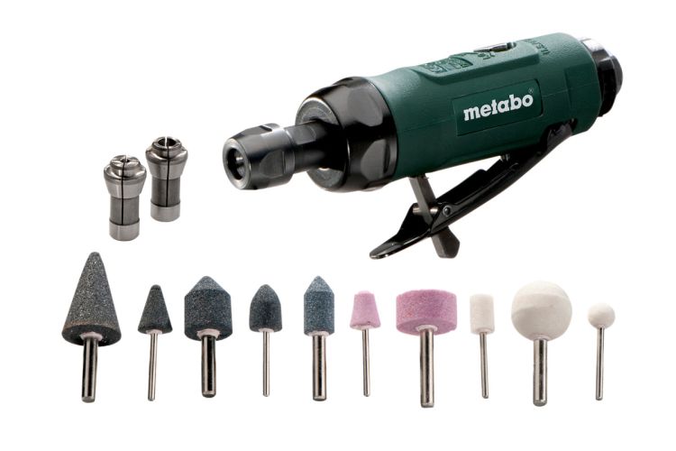 Metabowerke_GmbH_Druckluft-Geradschleifer_DG_25_Set_604116500_Kunststoffkoffer Metabo Druckluft-Geradschleifer DG 25 Set (604116500); Kunststoffkoffer