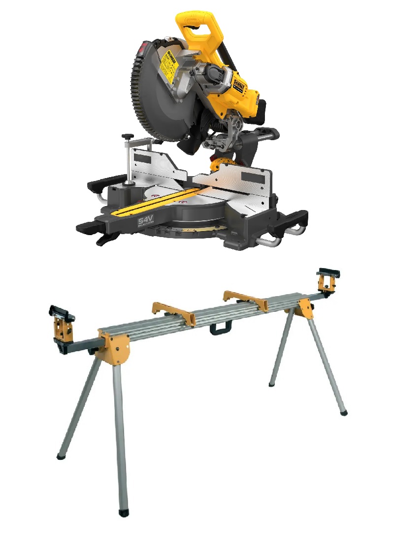 Dewalt Akku-Paneelsäge 54V DCS781N-XJ + DE7023 Untergestell