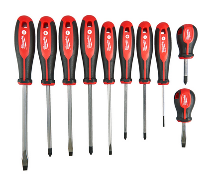 Milwaukee Schraubendreher Tri-Lobe 10-teiliges Set PH/PZ/SL