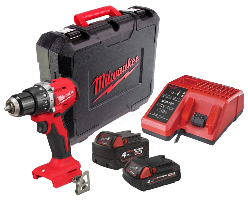Milwaukee Akku-Schlagbohrschrauber M18BLPDRC-422C M18™ bürstenlos Milwaukee Akku-Schlagbohrschrauber M18BLPDRC-422C M18™ bürstenlos