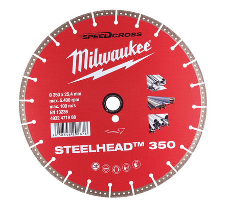Milwaukee Diamanttrennscheibe DH STEELHEAD 350 mm Milwaukee Diamanttrennscheibe DH STEELHEAD 350 mm