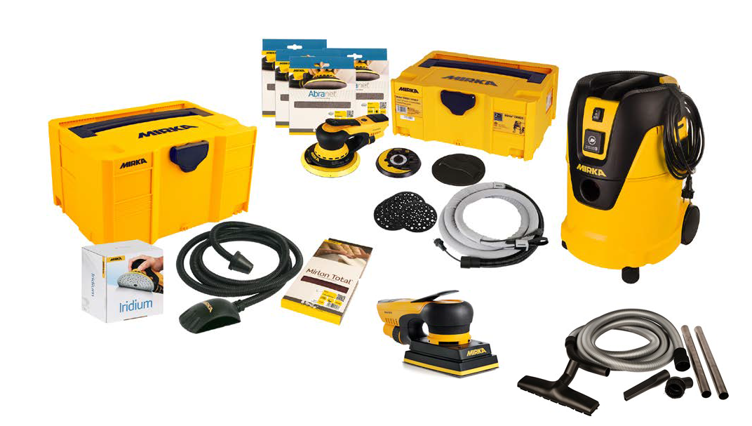 Mirka DEROS to GO-System XL Double Paket inkl. DEOS 81 x 133 mm Schwingschleifer KIT2016WOMDE