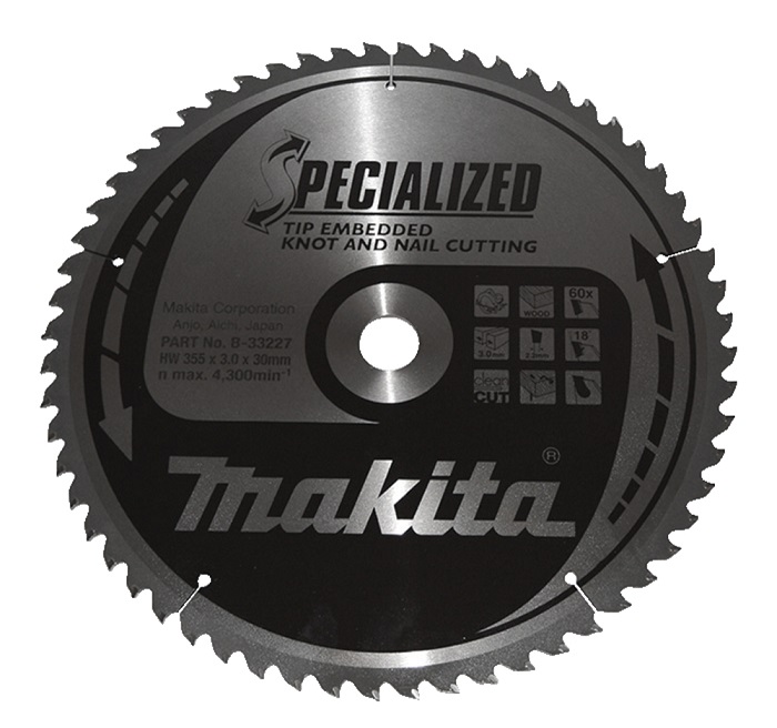 Makita SPECIALIZED Sägeblatt 355x30x60Z B-33227 Makita SPECIALIZED Sägeblatt 355x30x60Z B-33227