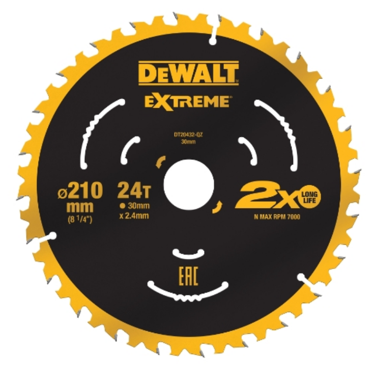 Dewalt Kreissaegeblatt stat. 210/30mm 24WZ 