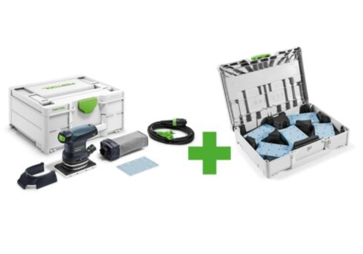 Festool RUTSCHER RTS 400 REQ GR-SYS P + Schleifmittel Systainer Festool RUTSCHER RTS 400 REQ GR-SYS P + Schleifmittel Systainer
