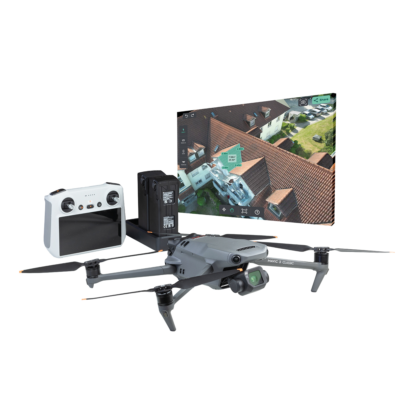 Mafell Dachvermessung VERSUM FLY KIT 2, Starterpaket