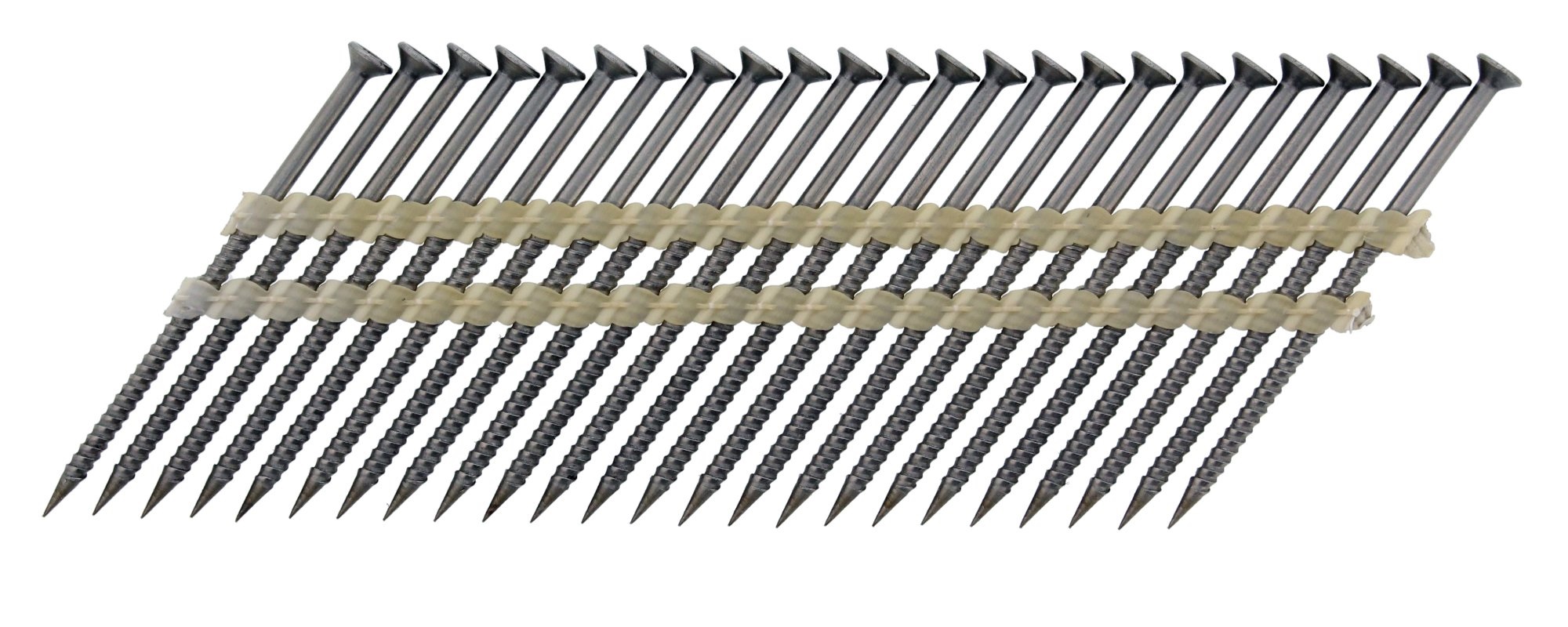 Nagelschrauben ø2,8/3,2x65 34° plastgebunden, Edelstahl A2 + Fuel Cell