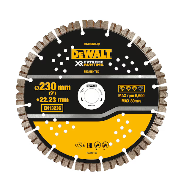 Dewalt Diamanttrennscheibe DT40260-QZ 230mm XR Extreme Runtime Dewalt Diamanttrennscheibe DT40260-QZ 230mm XR Extreme Runtime