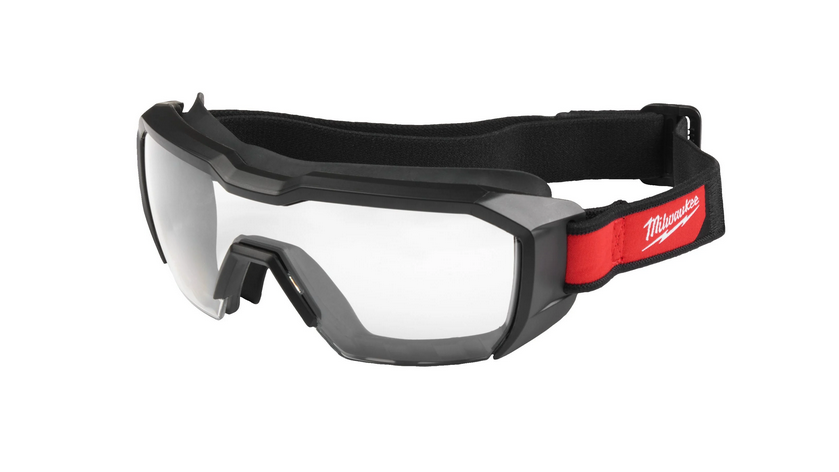 Milwaukee Niedrig-Profil-Vollsichtschutzbrille belüftet klar Milwaukee Niedrig-Profil-Vollsichtschutzbrille belüftet klar