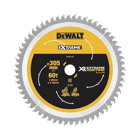 Dewalt_DeWalt_XR_Extreme_Runtime_Kreissaegeblatt_Akku_DT99575_305_30mm_60WZ_FZ DeWalt XR Extreme Runtime Kreissägeblatt Akku DT99575 305/30mm 60WZ/FZ