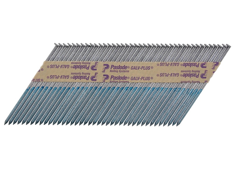 ITW_Paslode_Spit_Haubold_Streifennaegel_3_4_100mm_34_Papiermagaziniert_GALV-PLUS_Glatt_Fuel_Cell Streifennägel ø3,4/100mm 34° Papiermagaziniert GALV-PLUS (Glatt)  + Fuel Cell