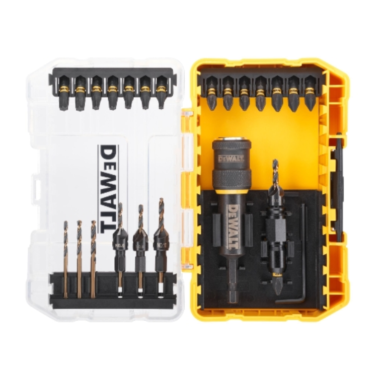 10MUrwUFE4slwZo DeWalt FLEXTORQ Wechseladapter Bit&Bohrer-Set DT70779T-QZ