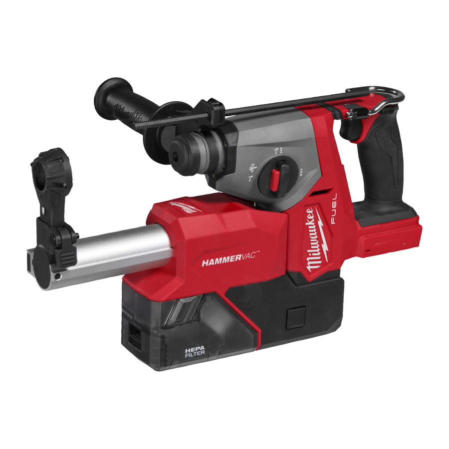 Milwaukee M18FHACDDE-0C Akku-Kombihammer M18 FUEL™ SDS-PLUS mit Staubabsaugung